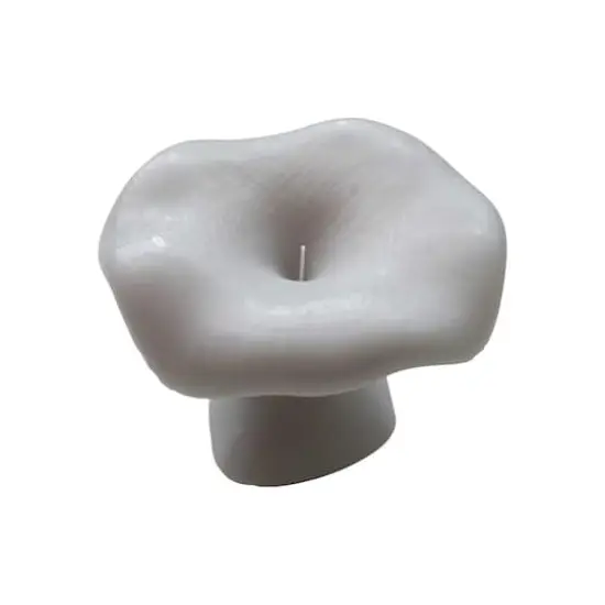 Hello Honey&reg; Large Unscented Mushroom-Shaped Candle Gray {4}