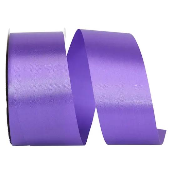 JAM Paper 1.875" x 50yd. Single Face Satin Allure Ribbon Grape {1}