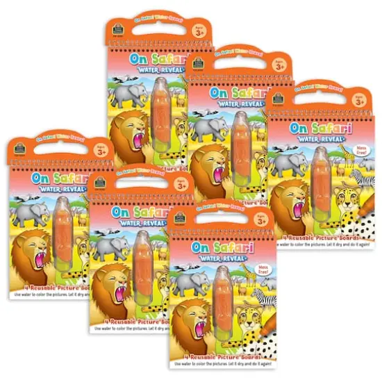 Teacher Created Resources On Safari Water Reveal Book Set, 6ct. {1}