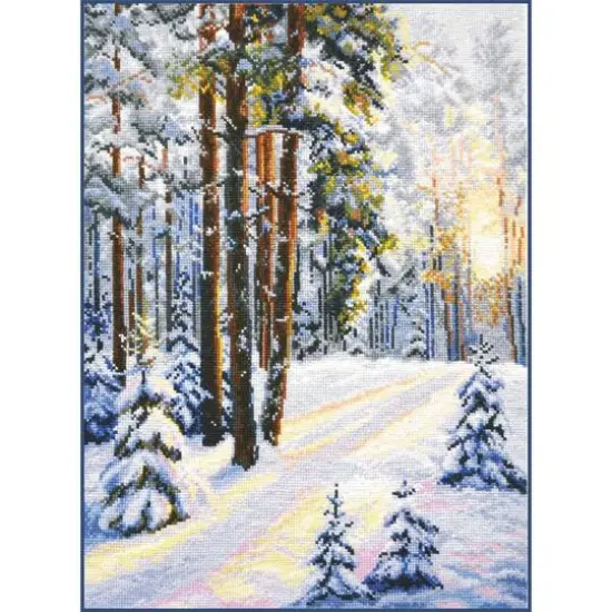 Oven A Winter Road Cross Stitch Kit {3}