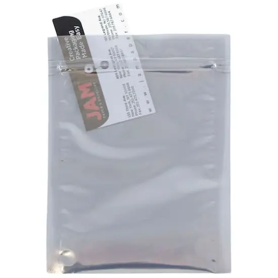 JAM Paper 9" x 12" Clear Foil Zip Closure Envelopes, 25ct. {3}