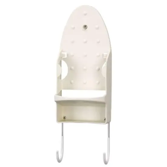 Household Essentials Iron Wall Mount with Attached Ironing Board Hooks {1}