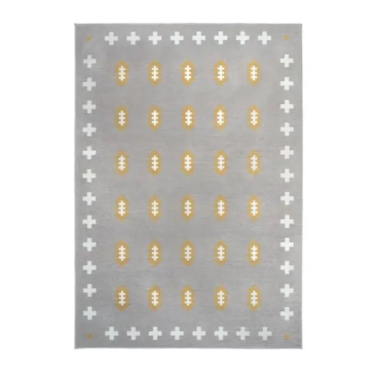 My Magic Carpet Nordic Weave Washable Rug Mushroom {1}