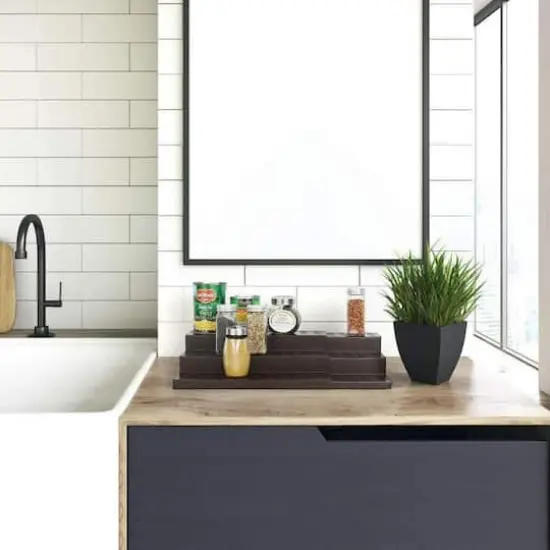 NEX&trade; Brown Adjustable 3-Tier Kitchen Storage Racks, 2ct. {7}