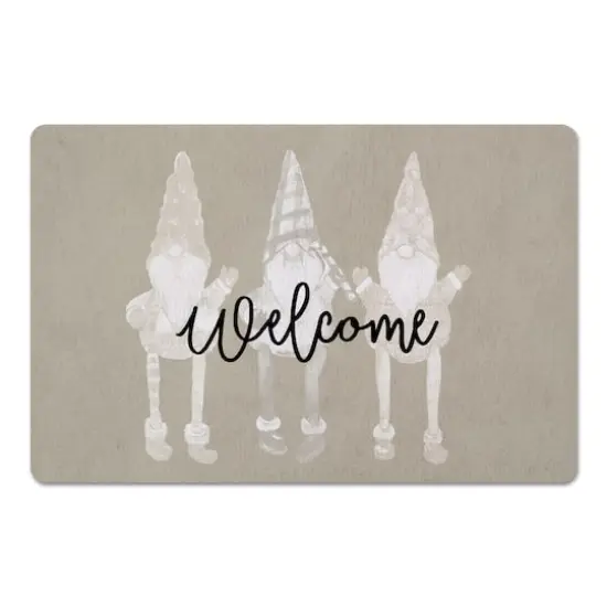 Gnome Welcome 27x18 Floor Mat {1}