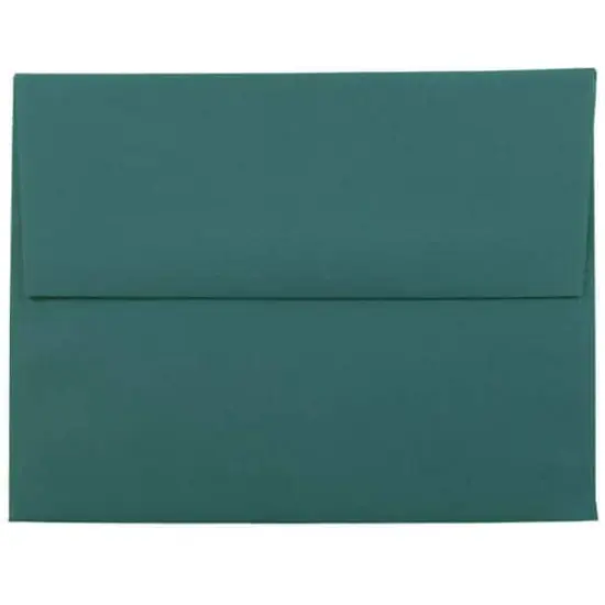 JAM Paper 4.375" x 5.75" Premium Invitation Envelopes, 50ct. Teal {1}