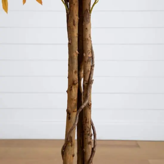 7ft. Autumn Deluxe Maple Artificial Fall Tree {5}