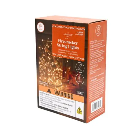 120ct. Warm White LED Firecracker String Lights by Ashland® {5}