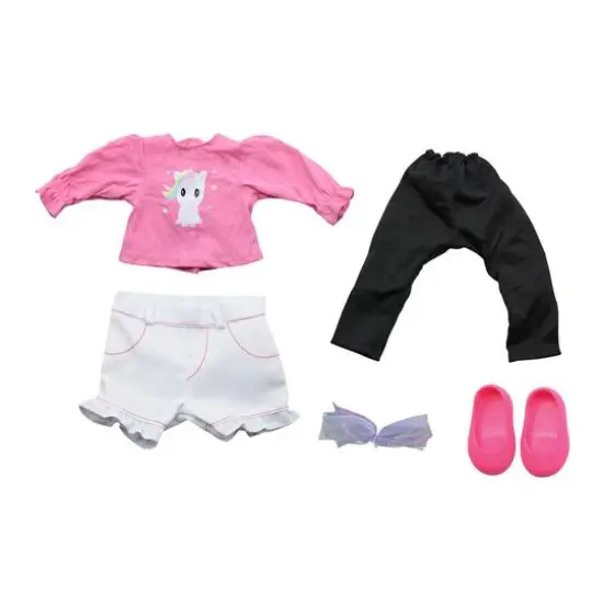 New Adventures Polka Dot Style Girls 18" Doll Outfits, 3 Pack {3}