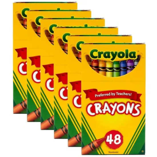 6 Packs: 48 ct. (288) Crayola&reg; Boxed Crayons {1}