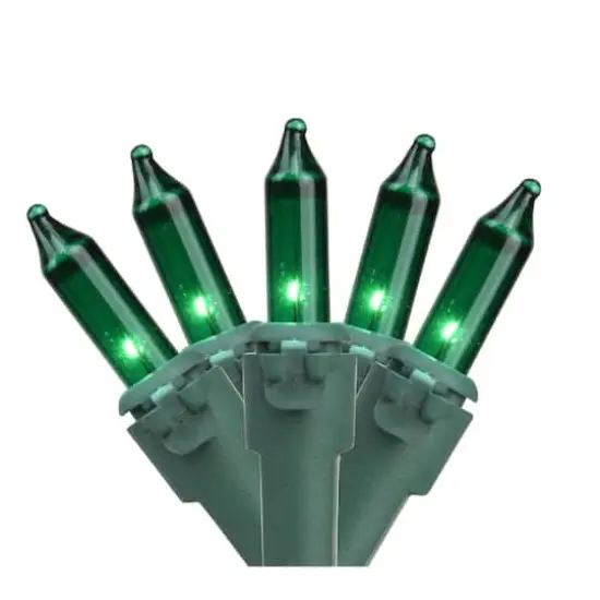 50ct. Green Perm-O-Snap Mini String Lights {1}