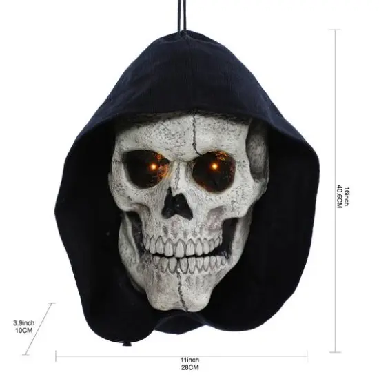 16" Animated Skull Door Greeter by Ashland&reg; {4}