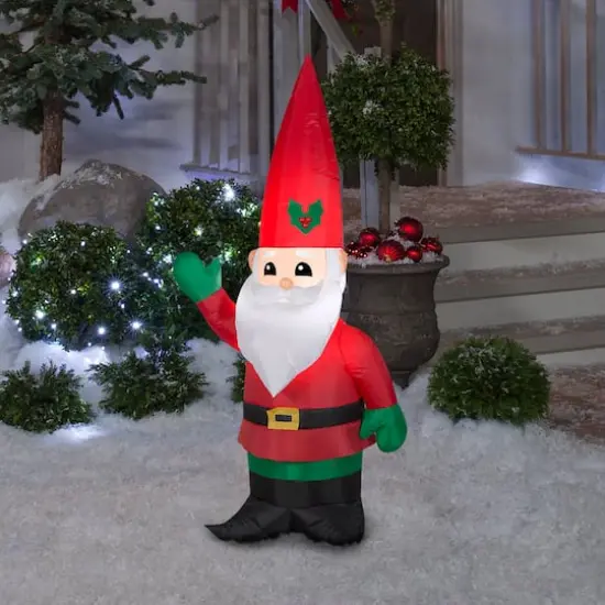 4ft. Airblown&reg; Inflatable Christmas Santa Gnome {3}