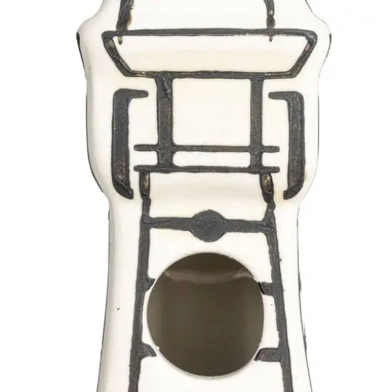 Hello Honey&reg; 11.7" White & Black Decorative Stoneware Eiffel Tower Vase {5}