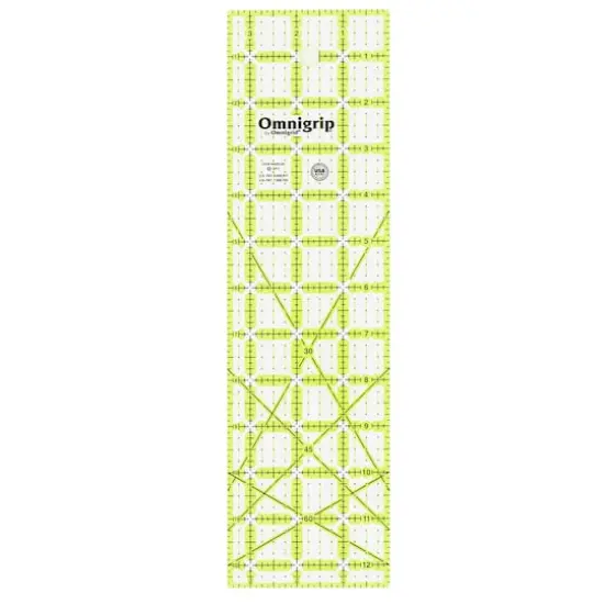 Omnigrip&reg; by Omnigrid&reg; 3.5" x 12.5" Non-Slip Rectangle Quilting Ruler {1}