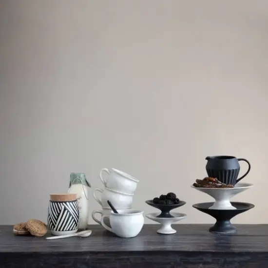 Hello Honey&reg; 14oz. Matte Black Glazed Stoneware Creamer {5}