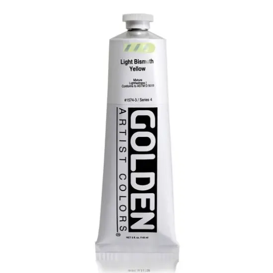 Golden&reg; Heavy Body Acrylic Paint, 5oz. 1574 Light Bismuth Yellow {1}
