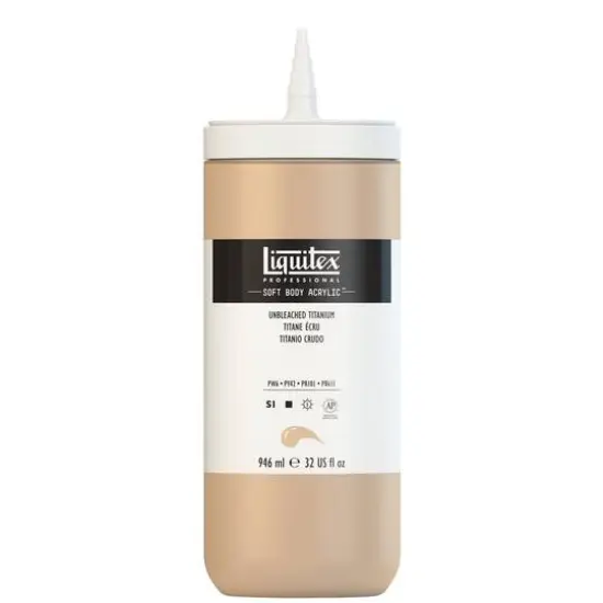 Liquitex&reg; Professional Soft Body Acrylic&trade; Paint Bottle, 32oz.Unbleached Titanium {4}