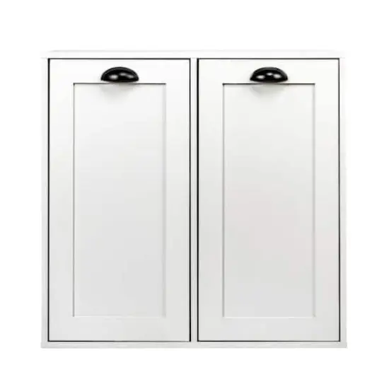 Household Essentials 30" Scandi White Finish Laundry Sorter Cabinet {6}