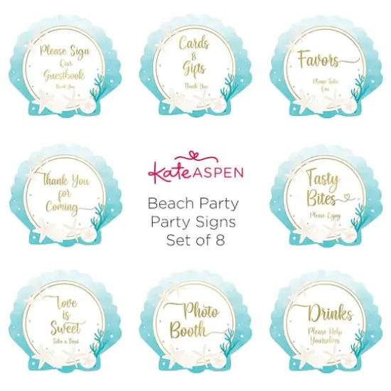 Kate Aspen&reg; Beach Party D&eacute;cor Sign Kit {5}