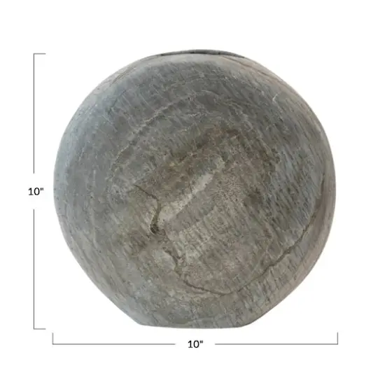 Hello Honey&reg; 10" Gray Natural Slate Vase {6}