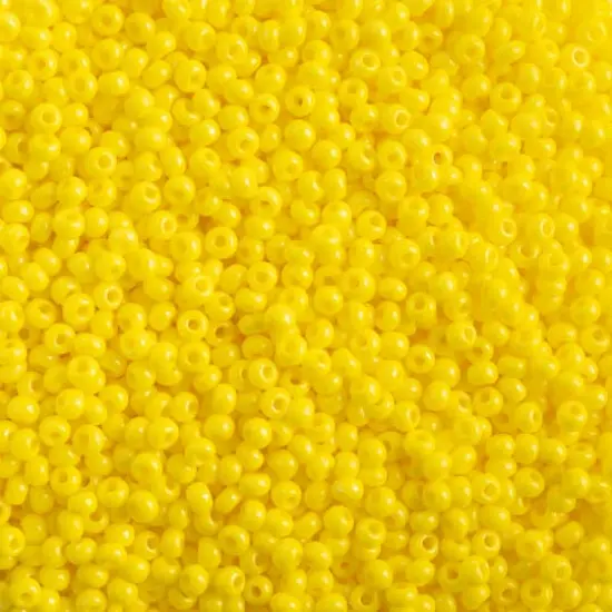 John Bead Terra Intensive 10/0 Czech Glass Seed Beads, 500g Yellow {1}