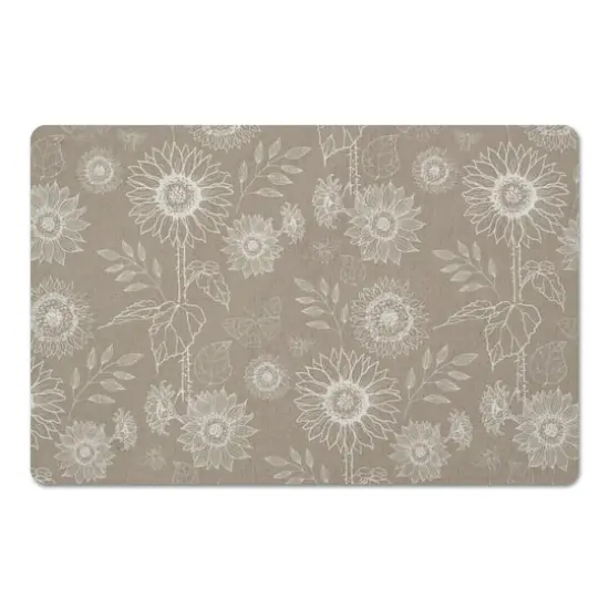 Sunflower Icons Floor Mat Taupe {1}