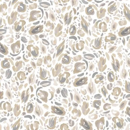 RoomMates Neutral Brushstroke Leopard Peel & Stick Wallpaper {1}
