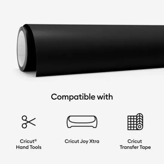 Cricut Joy Xtra&trade; Permanent Smart Vinyl&trade;, 20ft. Black {9}