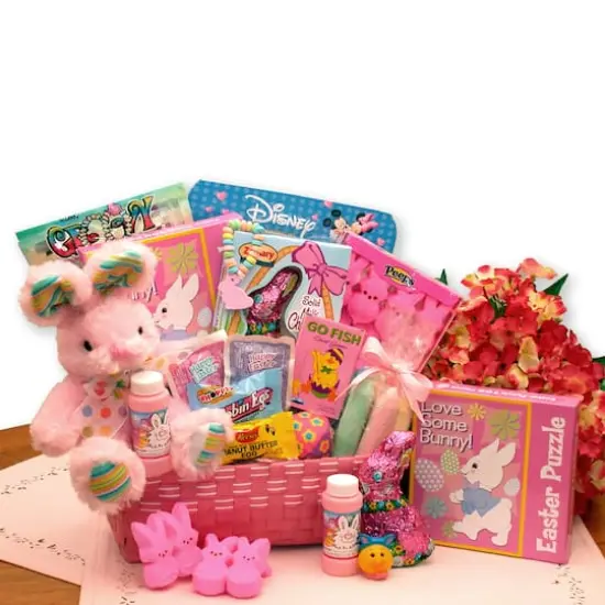 Little Cottontails Pink Easter Activity Basket {1}