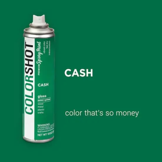COLORSHOT&reg; Premium Gloss Spray Paint Cash {3}