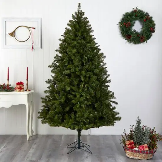 7.5ft. Pre-Lit Windermere Christmas Tree, Clear Lights {7}
