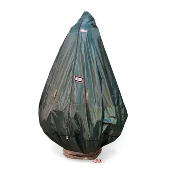 Decorated Christmas Tree Storage Bag with Rolling Stand {3}