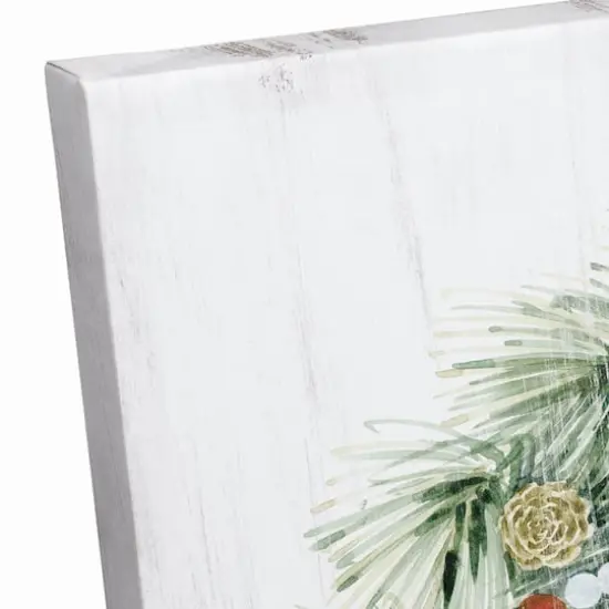 Christmas Wreath Noel Canvas Wall Art {4}