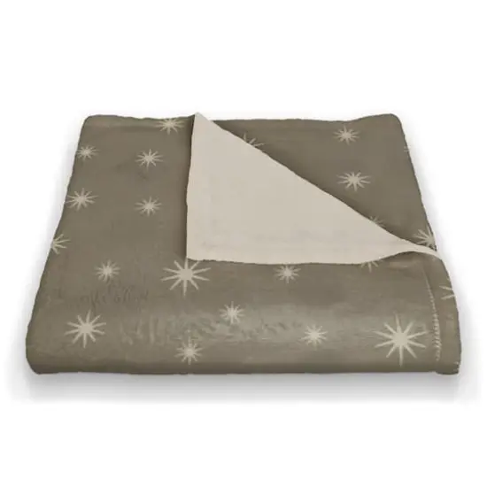 Gray Twinkle Coral Fleece Blanket {3}