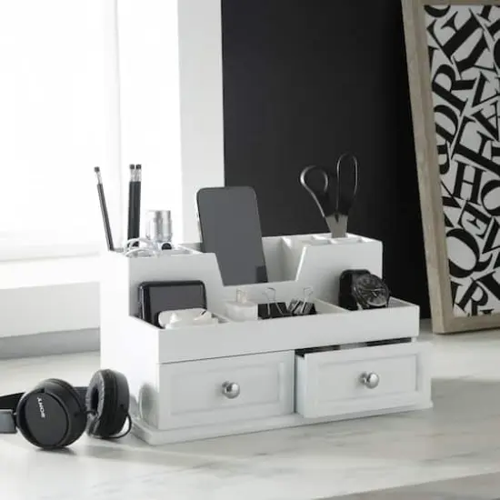 Organize It All White Accessory Organizer {3}