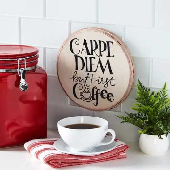 8" Circle Pinewood Plaque by Make Market&reg; {4}