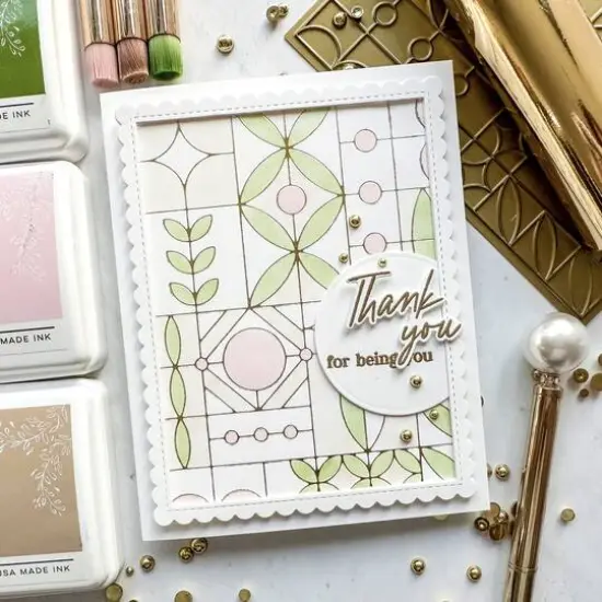 Pinkfresh Studio Modern Design Blocks Hot Foil Plate {6}