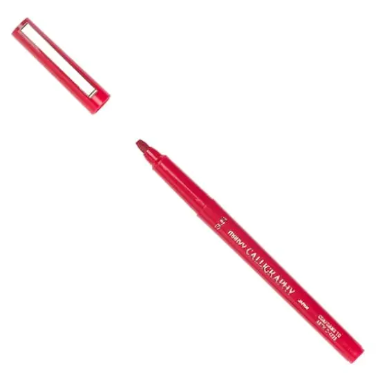 JAM Paper 3.5mm Calligraphy Pen, 2ct. Red {4}