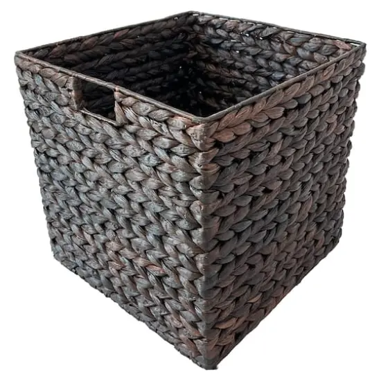 Large Espresso Cube Woven Basket by Ashland&reg; {1}
