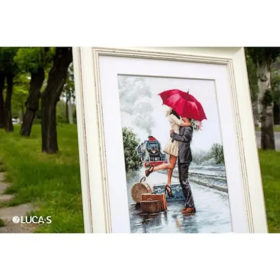 Luca-s Couple On Train Station Counted Cross Stitch Kit {5}