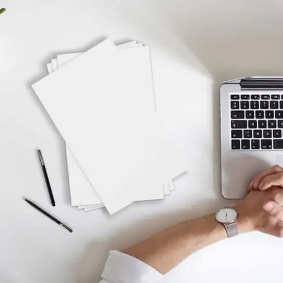 JAM Paper Strathmore Natural White Wove 11" x 17" Tabloid Cardstock, 50 Sheets {3}