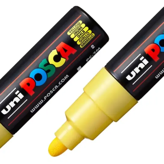 uni&reg; POSCA&reg; PC-7M Bullet Marker Yellow {3}