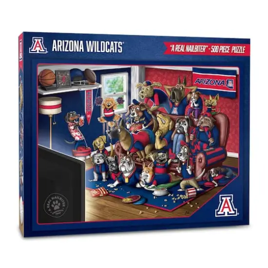 College Football Purebred Fans A Real Nailbiter 500 Piece Puzzle Arizona Wildcats {1}