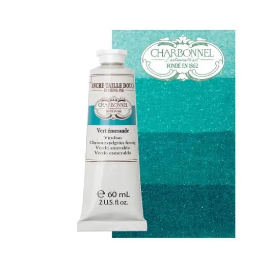 Charbonnel Etching Ink, 60mL Emerald Green {6}