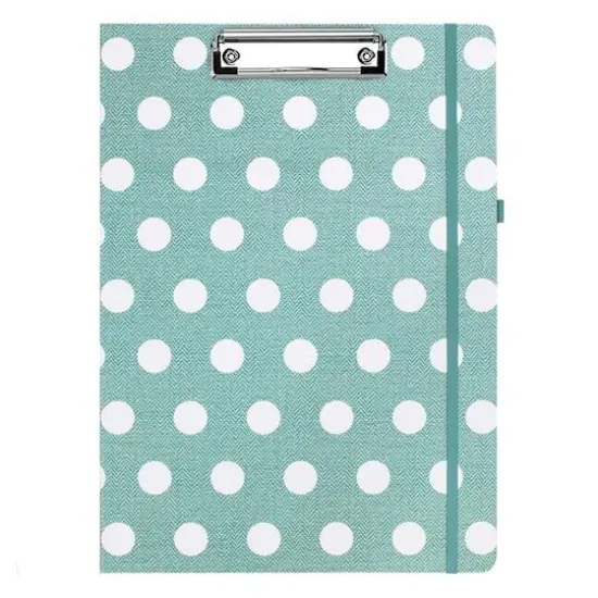 Steel Mill & Co.&reg; Textured Large Dots Clipboard Folio {1}