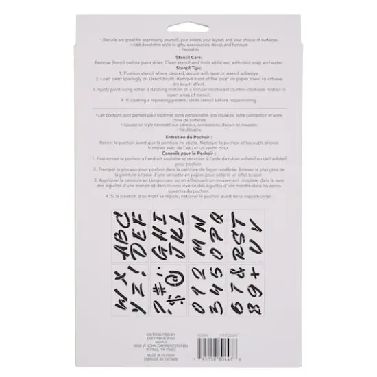 3" Handwritten Alphabet Stencils by Craft Smart&reg; {5}