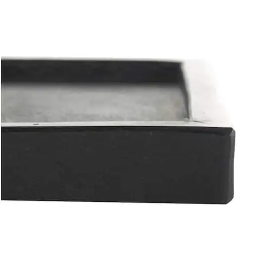 Black Marble Minimalistic Slim Textured Trays, 2ct. {5}