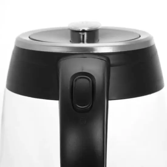 MegaChef 1.8L Cordless Glass & Stainless Steel Electric Tea Kettle with Tea Infuser {3}