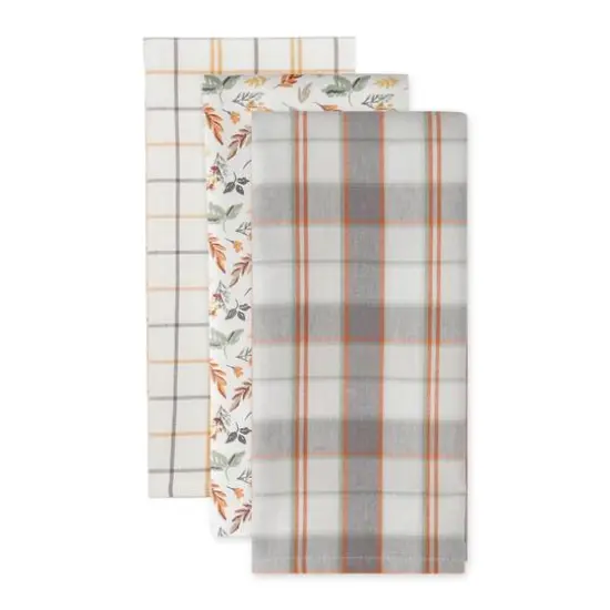 DII&reg; Crisp Leaves Dishtowel Set {4}